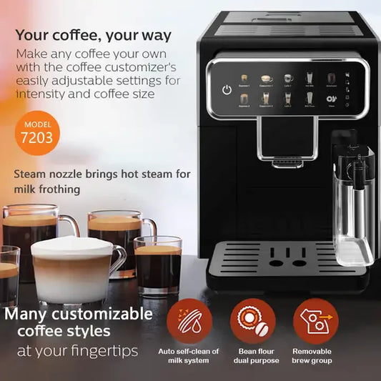 Hot Selling Fully Automatic Touch Screen Coffee Maker Machine